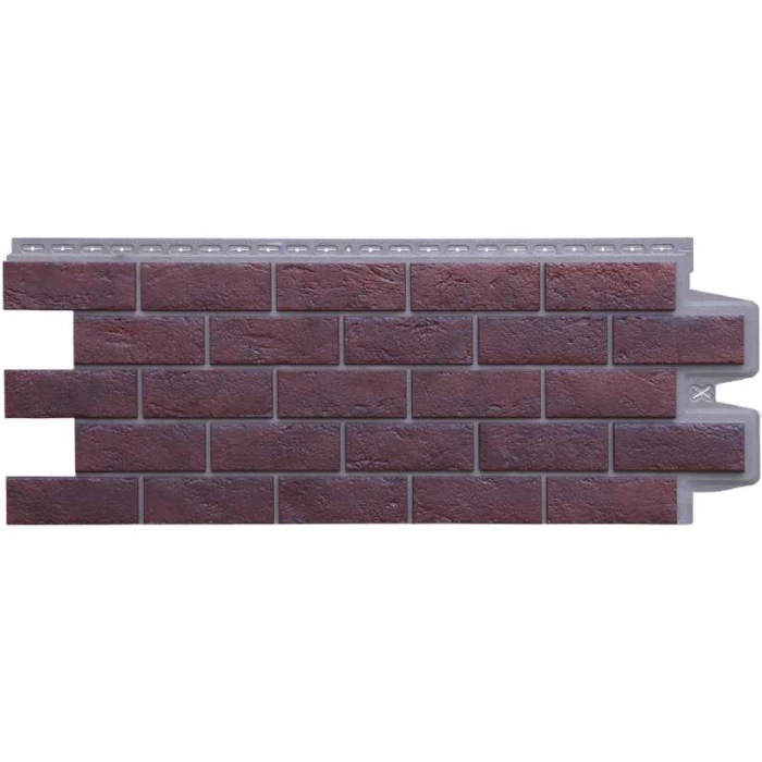Фасадная панель Grand Line Кирпич состаренный Элит Жженый