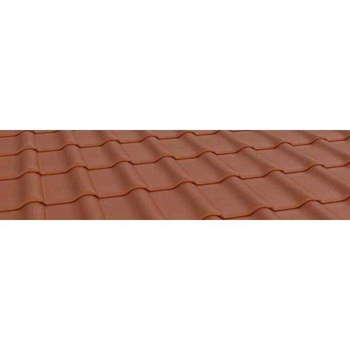 Керамическая черепица Braas Рубин 9V Натуральный красный