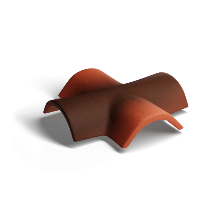 Х-образная черепица Antik Красный Kriastak