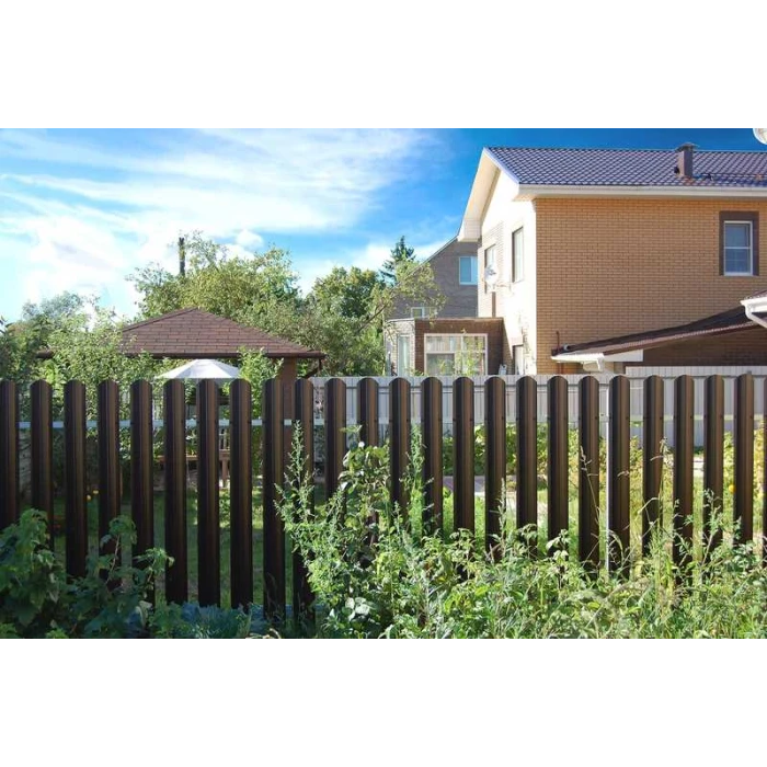 Штакетник М-образный А фигурный Grand Line 0,5 Satin RAL 7004 Сигнальный Серый